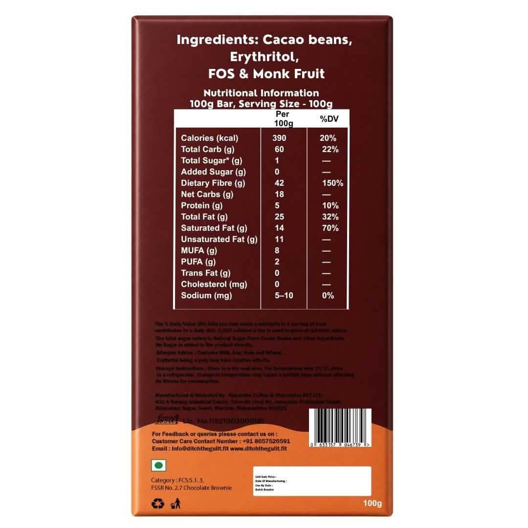 Death By Chocolate • Sugar Free Center-Filled Chocolate Bar • 100g - Image 2