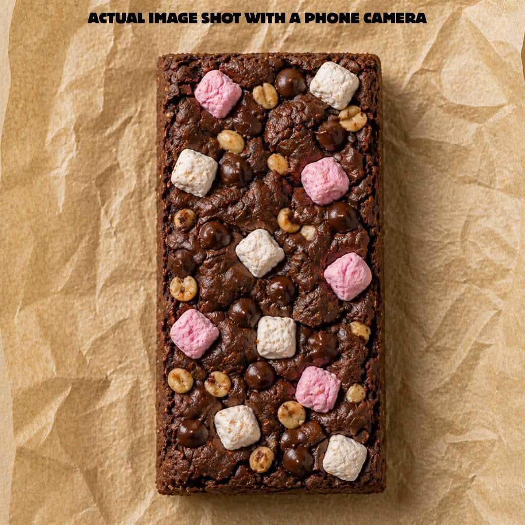 Rocky Road Marshmellow Protein Brownie • 15g Protein • Sugar Free High Protein Brownie • 40g - Image 3